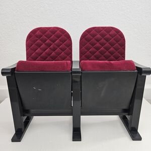 American Girl Molly Doll Retired Quilted Red Velvet Movie Theater Seats